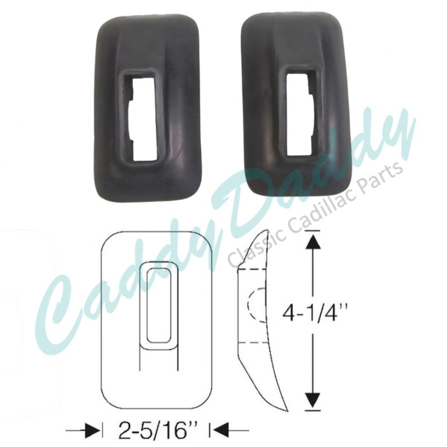 1939 1940 Cadillac (See Details) Rear Rubber Bumper Grommets 1 Pair REPRODUCTION Free Shipping In The USA 