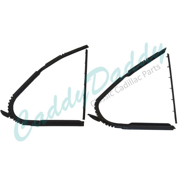 1939 1940 Cadillac (See Details) Front Vent Window Rubber Weatherstrip Kit (4 Pieces) REPRODUCTION Free Shipping In The USA 