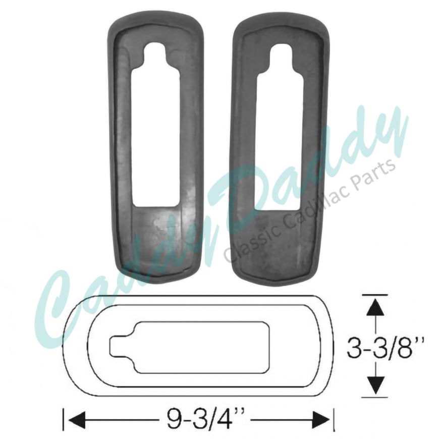 1940 Cadillac (See Details) Tail Light Rubber Mounting Pads 1 Pair REPRODUCTION Free Shipping In The USA 
