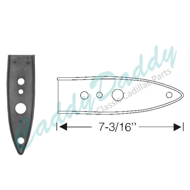 1939 1940 Cadillac (See Details) Rear License Plate Bracket Rubber Mounting Pad REPRODUCTION Free Shipping In The USA