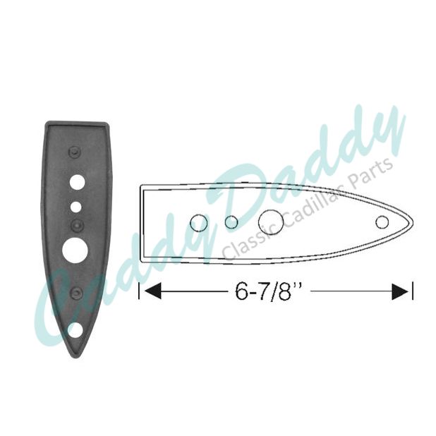 1939 1940 Cadillac (See Details) Rear License Plate Bracket Rubber Mounting Pad REPRODUCTION Free Shipping In The USA