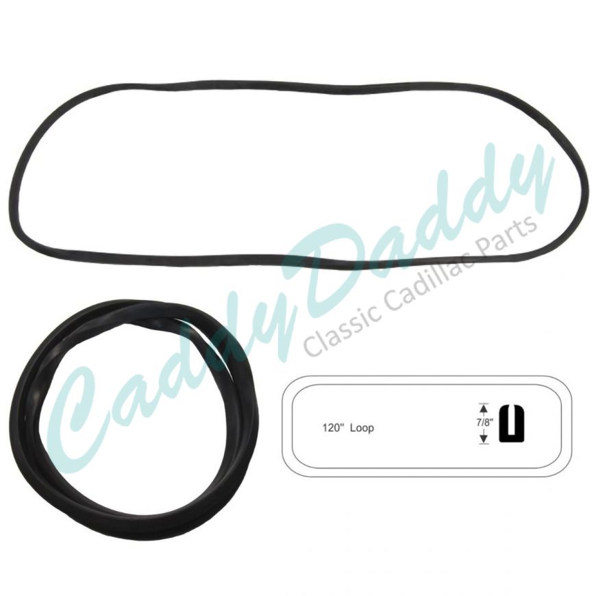 1939 1940 Cadillac Series 75 and Series 90 (See Details) Windshield Rubber Weatherstrip REPRODUCTION Free Shipping In The USA 