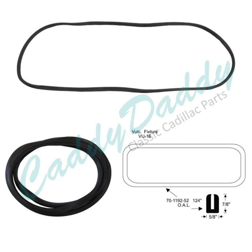 1939 1940 Cadillac (See Details) Windshield Rubber Weatherstrip REPRODUCTION Free Shipping In The USA 