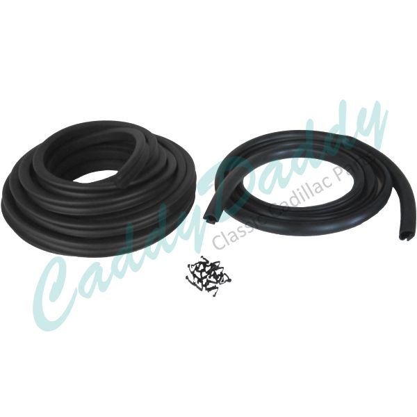 1939 Cadillac LaSalle Series 50 and Series 61 Front Door Rubber Weatherstrip Set REPRODUCTION Free Shipping In The USA