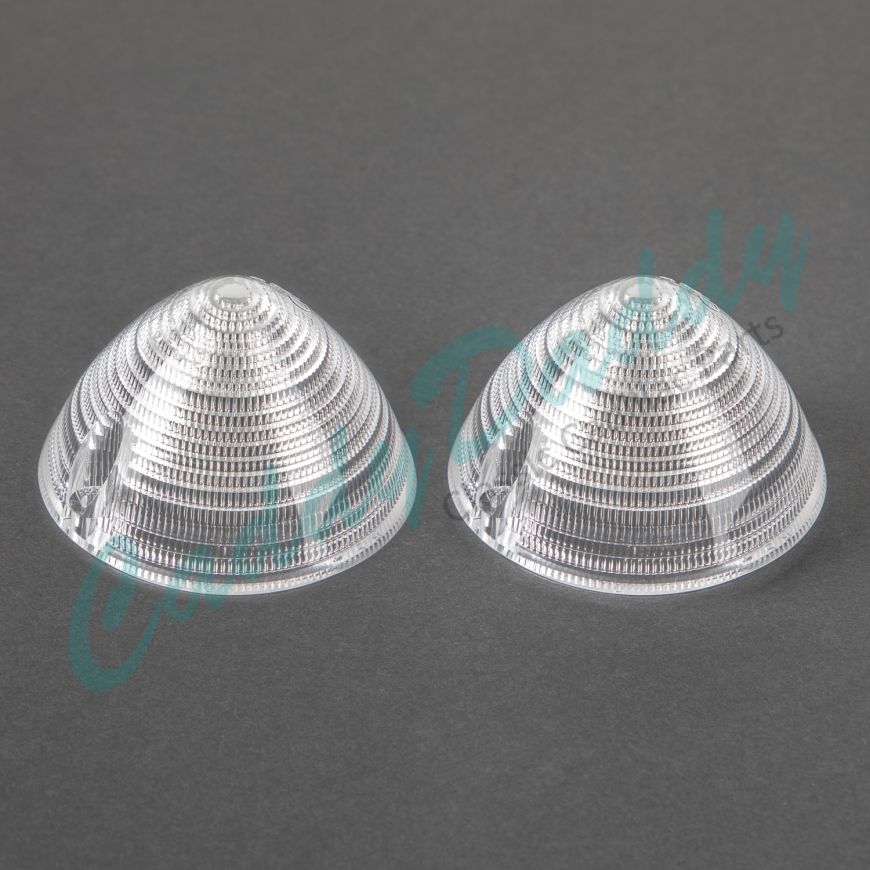 1956 Cadillac Parking Turn Signal Light Lenses 1 Pair REPRODUCTION Free Shipping In The USA