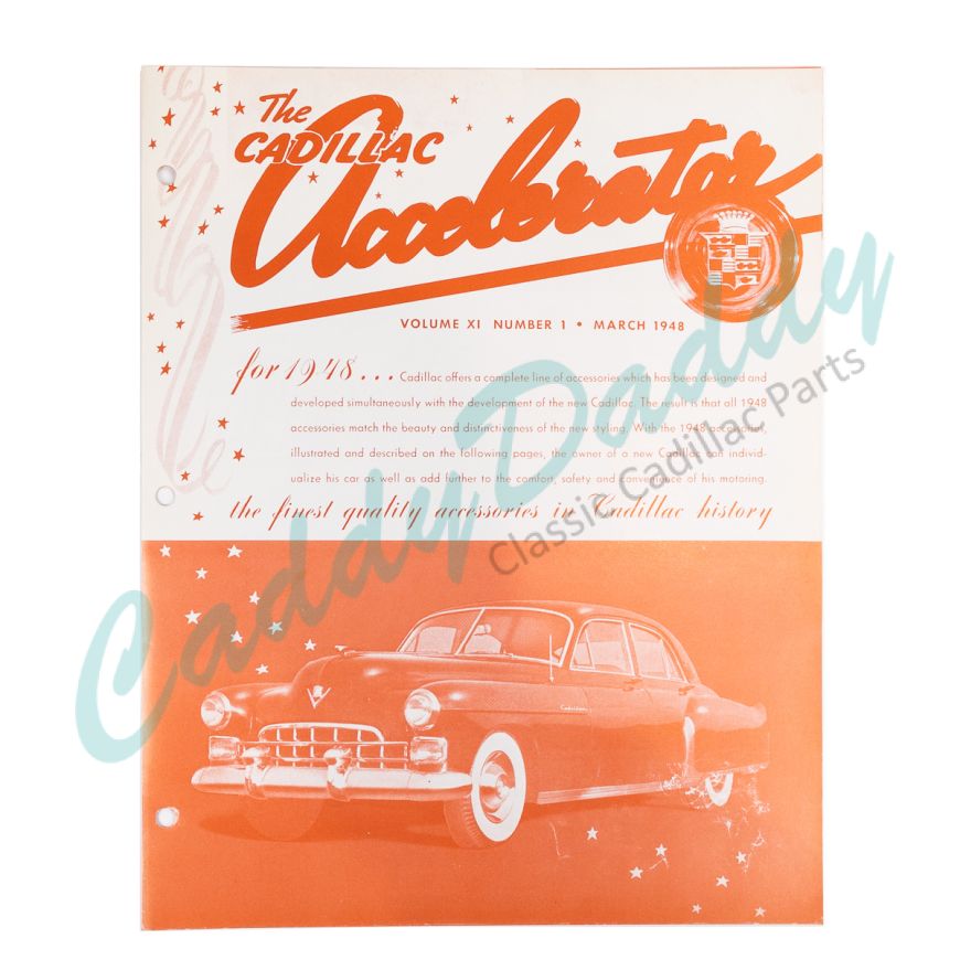 1948 Cadillac March Accelerator Dealer Accessories Sales Brochure NOS Free Shipping In The USA