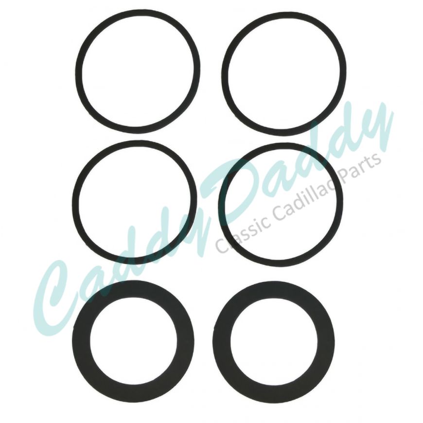 1960 Cadillac Tail Light and Back Up Light Lens Gasket Kit (6 Pieces) REPRODUCTION Free Shipping In The USA