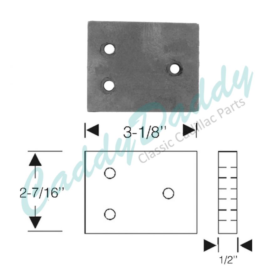 1938 1939 1940 Cadillac (See Details) Crosswise Muffler Hanger Rubber Insulator REPRODUCTION Free Shipping In The USA