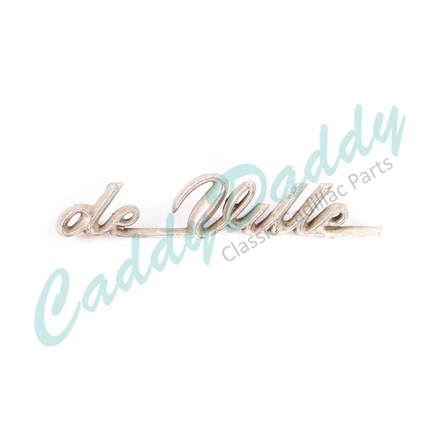 1959 1960 Cadillac Deville Rear Quarter Panel Script B-Quality USED Free Shipping In The USA