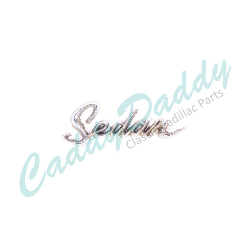 1963 1964 Cadillac Deville Sedan Rear Quarter Script B-Quality USED Free Shipping In The USA