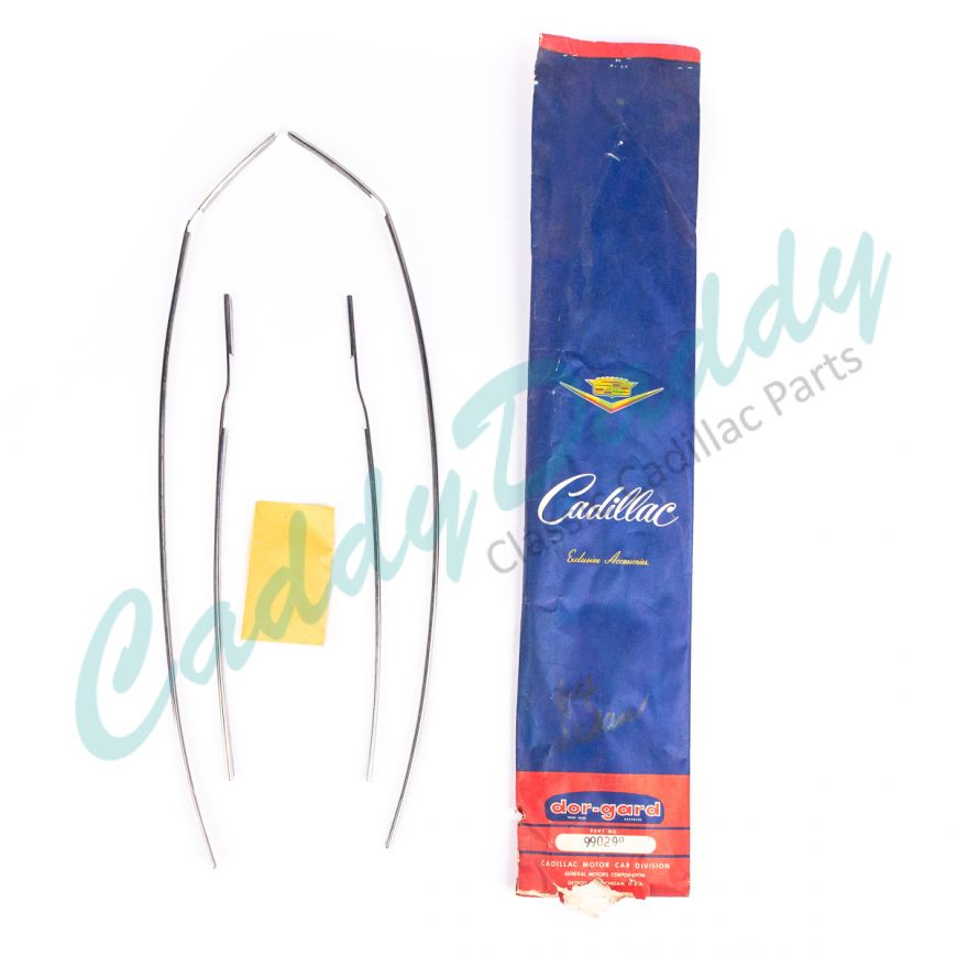 1964 Cadillac Fleetwood Series 60 Special and Series 62 Sedan Door Edge Guard Molding Set (4 Pieces) NOS Free Shipping In The USA