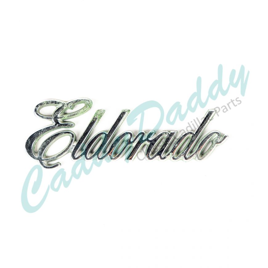 1981 Cadillac Eldorado Roof And Trunk Script Emblem USED Free Shipping In The USA