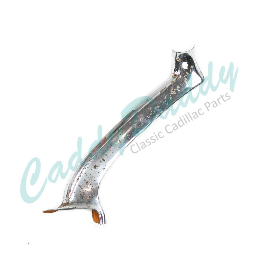 1961 1962 Cadillac Convertible A Pillar Right Passenger Side Interior Chrome Post Molding USED Free Shipping In The USA