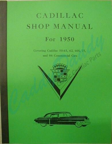 1950 Cadillac Shop Manual REPRODUCTION Free Shipping In The USA  