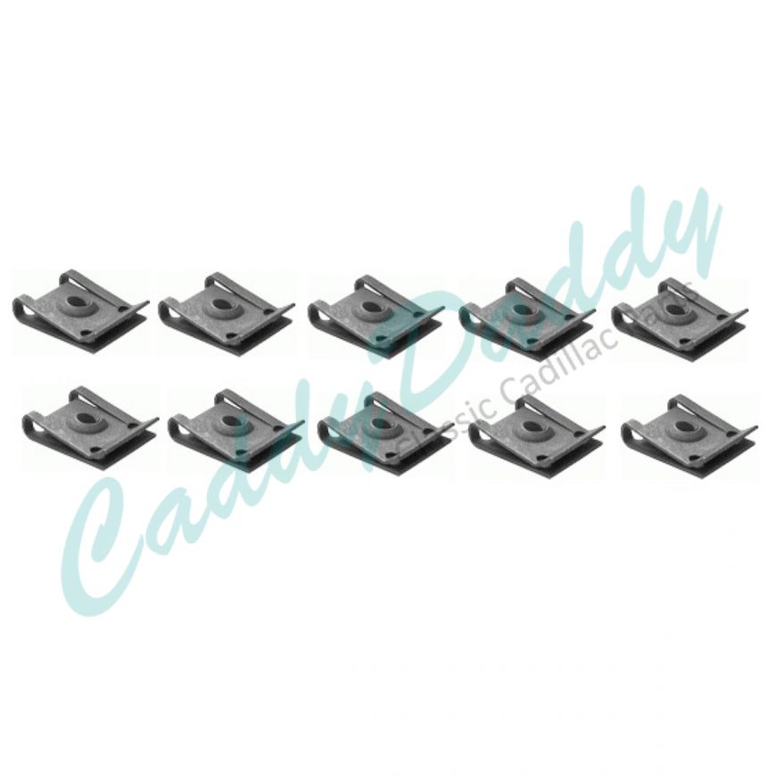 Cadillac U Nut (For #10 Screw Size) Set (10 Pieces) REPRODUCTION