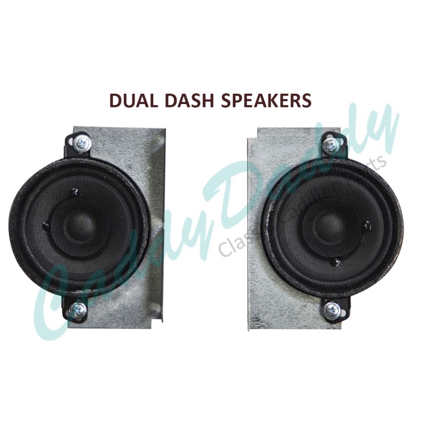 1975 1976 1977 1978 1979 1980 1981 1982 1983 1984 Cadillac 3.5 Inch Dual Dash Speakers 1 Pair REPRODUCTION Free Shipping In The USA
