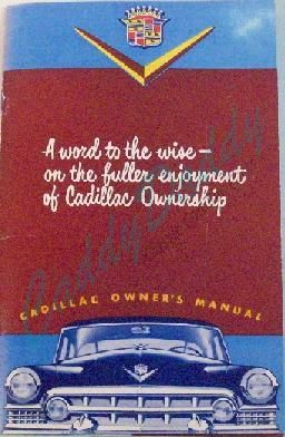 1951 Cadillac Owner's Manual REPRODUCTION Free Shipping In The USA