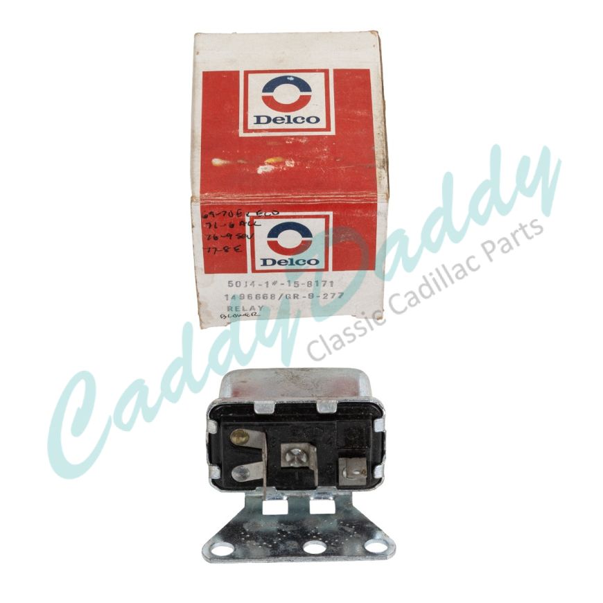 1969 1970 1971 1972 1973 1974 1975 1976 1977 1978 1979 Cadillac (See Details) Air Conditioning (A/C) High Blower Relay NOS Free Shipping in the USA
