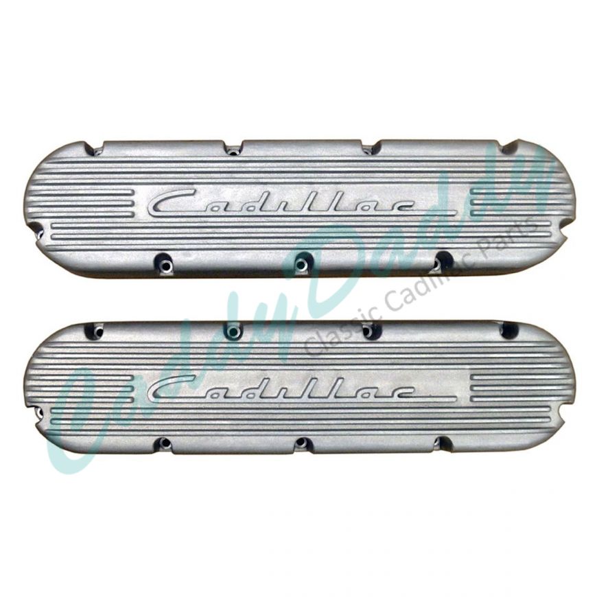 1968 1969 1970 1971 1972 1973 1974 1975 1976 1977 1978 1979 1980 1981 1982 1983 1984 Cadillac Valve Covers With 1949 Style Cadillac Script and Fins (See Details for Finish) REPRODUCTION Free Shipping In The USA