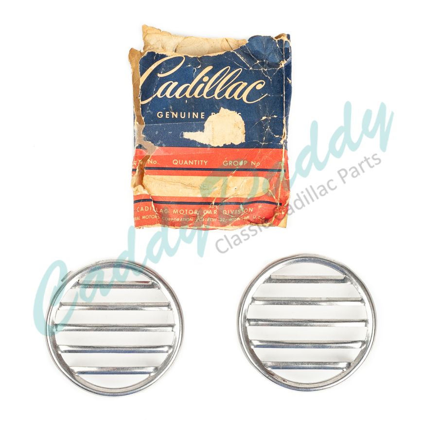 1954 1955 Cadillac (See Details) Accessory Exhaust Port Grille 1 Pair NOS Free Shipping In The USA