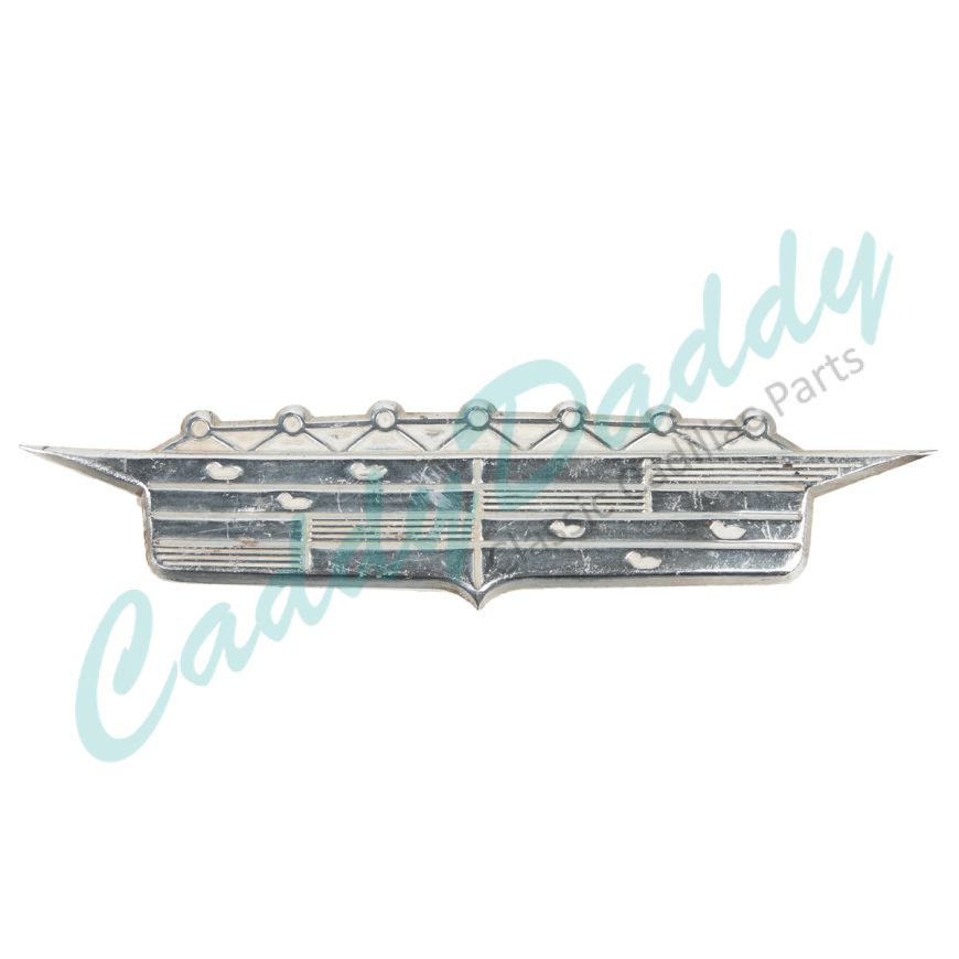 1957 Cadillac (See Details) Rear Quarter Tail Fin Crest C Quality USED Free Shipping In The USA
