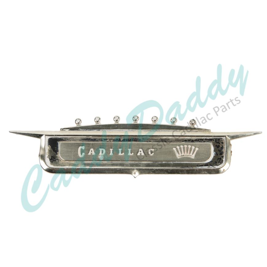 1958 Cadillac Series 62 And Commercial Chassis Front Fender Crest Best Quality USED Free Shipping In The USA