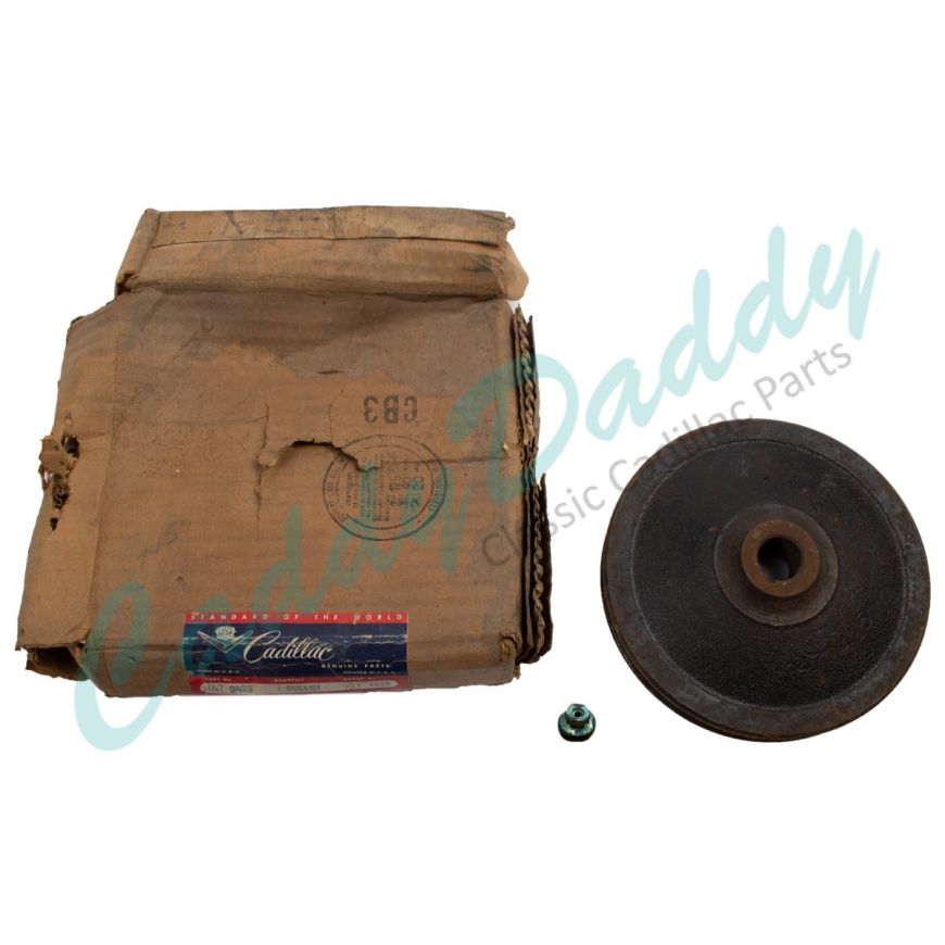 1958 Cadillac (EXCEPT Commercial Chassis) Air Spring Compressor Pulley NOS Free Shipping In The USA