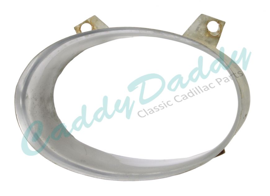 1959 Cadillac Parking & Signal Lamp Stainless Steel Bezel In Bumper Left Driver's Outer & Right Passenger Inner A- Quality USED Free Shipping In The USA