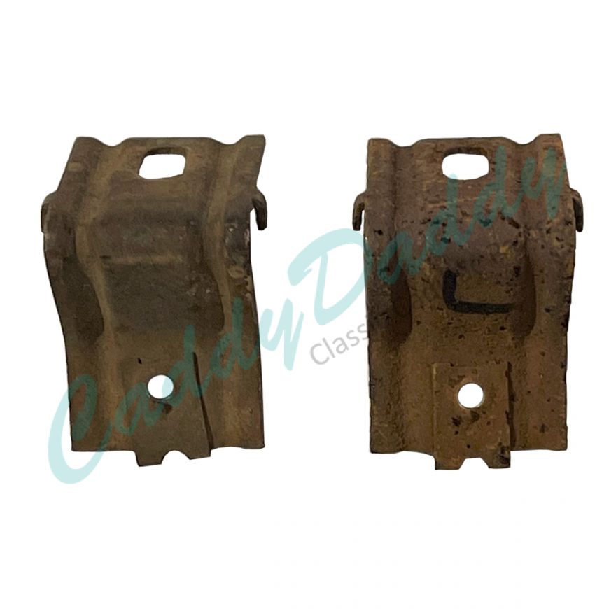 1960 1961 1962 Cadillac (See Details) License Plate Brackets 1 Pair USED Free Shipping In The USA