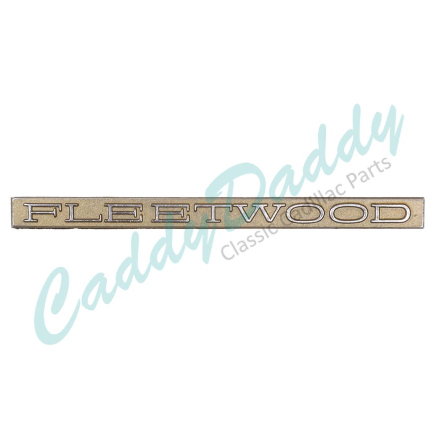 1961 Cadillac Fleetwood Trunk Script Emblem Gold Quality USED Free Shipping In The USA