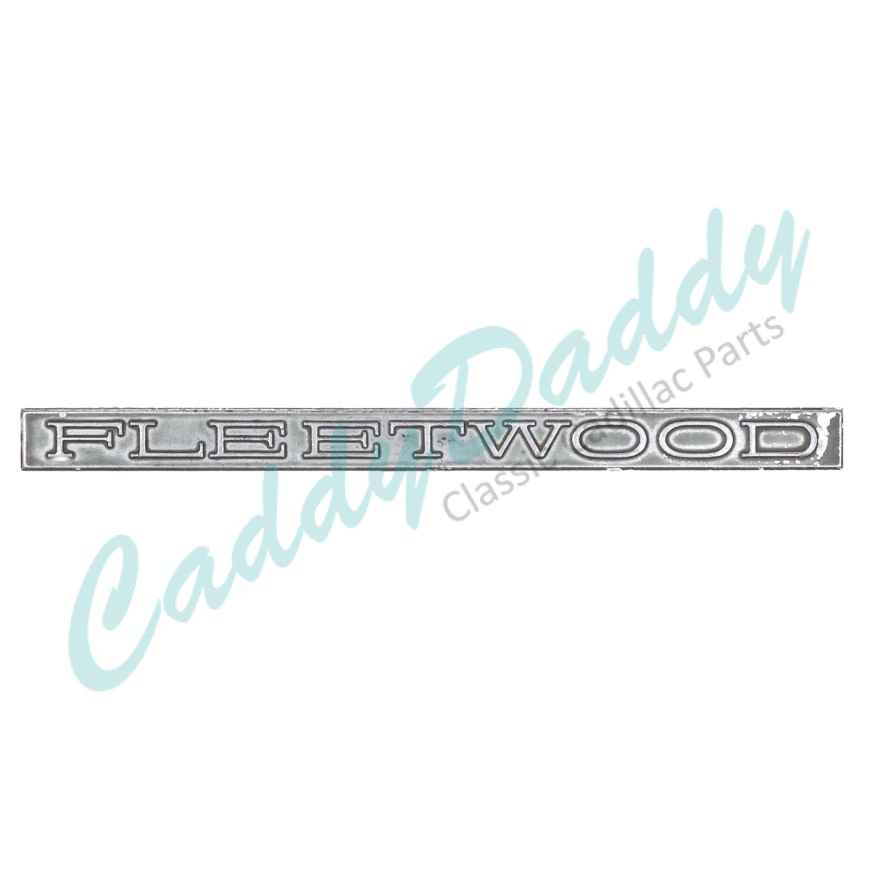 1961 Cadillac Fleetwood Trunk Script Emblem Silver Quality USED Free Shipping In The USA