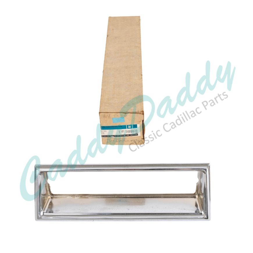 1967 Cadillac Eldorado Left Driver Side Parking Light Bezel NOS Free Shipping In The USA
