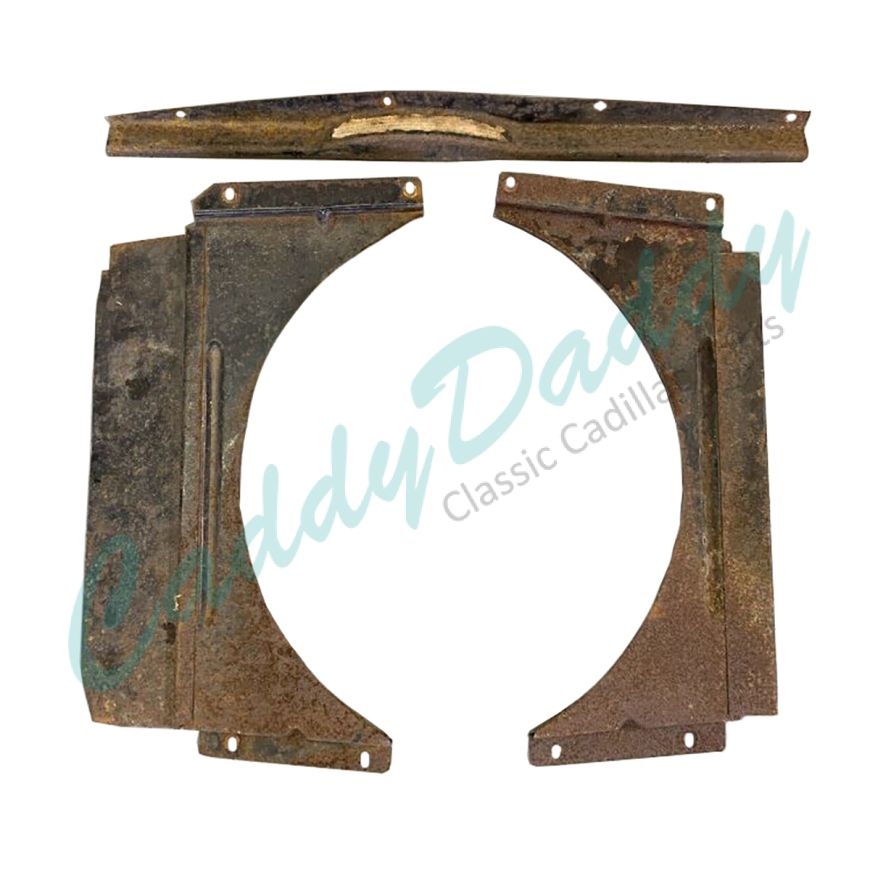 1965 1966 1967 Cadillac (See Details) Radiator Cooling Fan Shroud Set USED Free Shipping In The USA