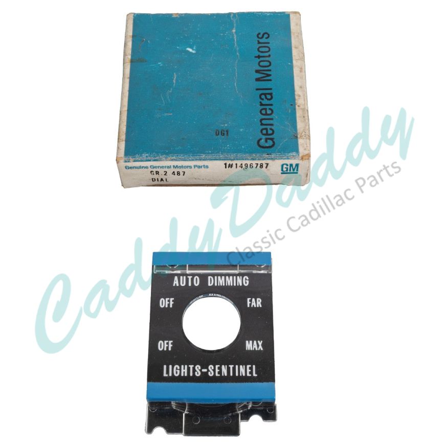 1971 1972 1973 Cadillac Headlight Dimmer And Sentinel Switch Dial NOS Free Shipping In The USA