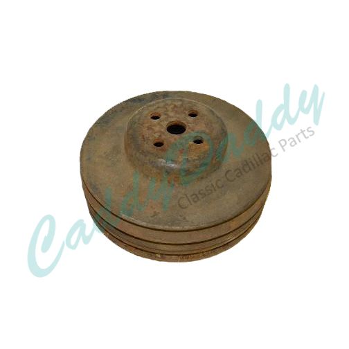 1958 1959 1960 1961 1962 1963 1964 1965 1966 1967 Cadillac WITH Air Conditioning (A/C) (See Details) Triple Groove Water Pump Pulley USED Free Shipping In The USA