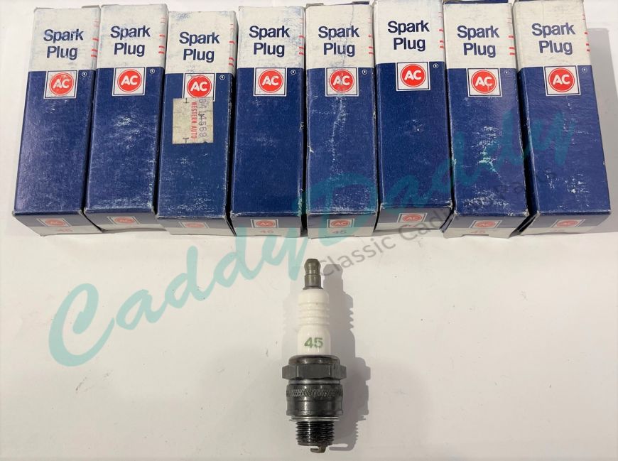 1953 1954 1955 1956 1957 1958 1959 1960 1961 1962 1963 1964 1965 Cadillac (See Details) A/C Delco Spark Plug Set (8 Pieces) NOS Free Shipping In The USA 