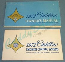 1972 Cadillac Owners Manual - Original  USED Free Shipping In The USA


