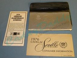 1976 Cadillac Seville Owners Manual SET - Original  USED Free Shipping In The USA

