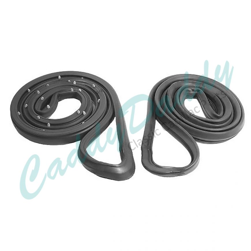 1980 1981 1982 1983 1984 1985 Cadillac 2-Door Fleetwood Brougham (WITH Rear Wheel Drive) Door Rubber Weatherstrips 1 Pair REPRODUCTION Free Shipping In The USA