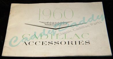 1960 Cadillac Accessories Brochure - Original USED Free Shipping In The USA