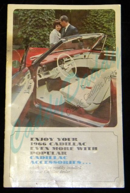 1966 Cadillac Accessories Brochure - Original USED Free Shipping In The USA