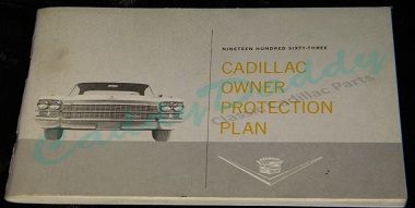 1963 Cadillac Owner Protection Plan Booklet - Original USED Free Shipping In The USA