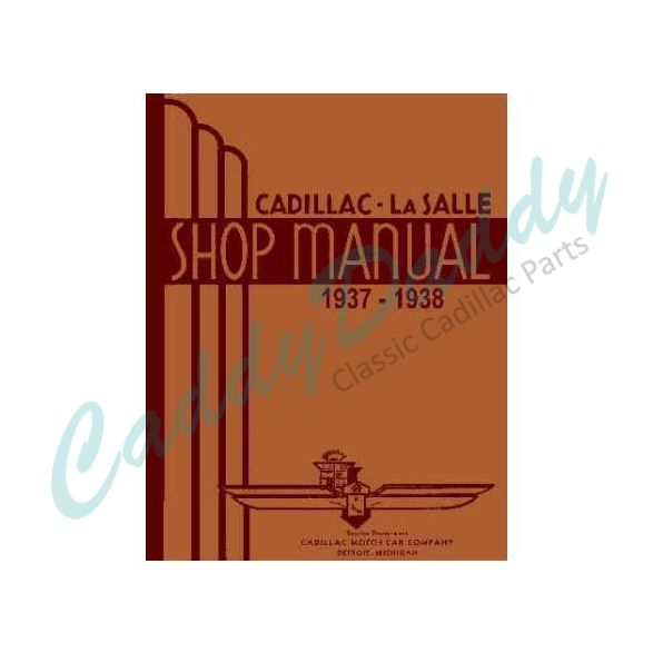 1937 1938 Cadillac Chassis Only Shop Manual REPRODUCTION Free Shipping In The USA