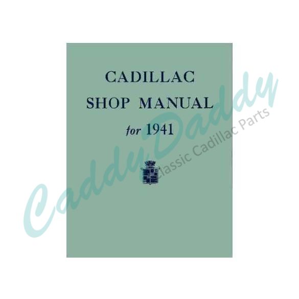 1941 Cadillac Chassis Only Shop Manual REPRODUCTION Free Shipping In The USA