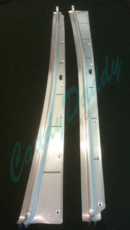 1948 1949 Cadillac Series 61 and Series 62 2-Door Convertible and Hardtop Door Sill Plate Set of 2 REPRODUCTION