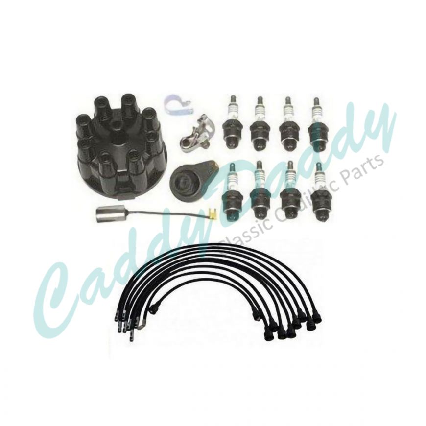 1952 1953 Cadillac Deluxe Tune Up Kit With Spark Plug Wires (20 Pieces) REPRODUCTION Free Shipping In The USA