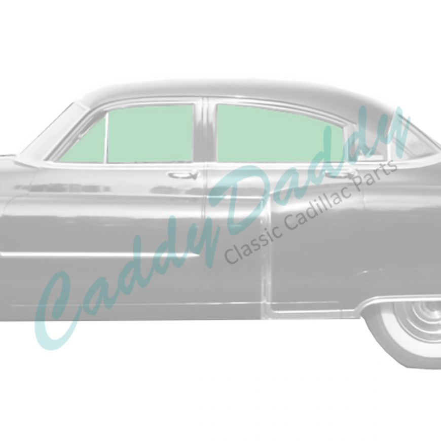 1950 1951 Cadillac Series 61 4-Door Sedan Glass Set (6 Pieces) REPRODUCTION Free Shipping In The USA