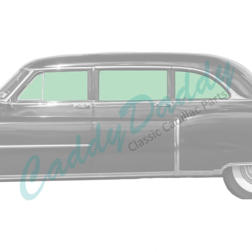 1950 1951 1952 1953 Cadillac Series 75 Limousine Side Glass Set (8 Pieces) REPRODUCTION Free Shipping In The USA