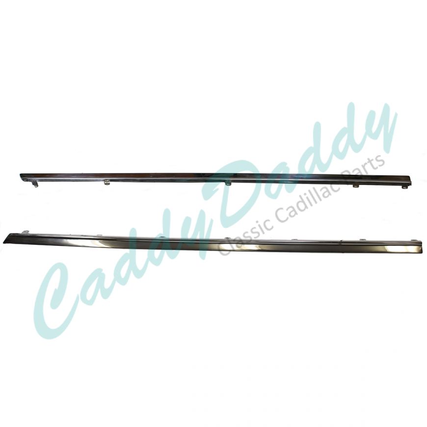 1953 Cadillac 2-Door Rocker Panel Moldings (SEE DETAILS FOR MODELS) 1 Pair RESTORED/REPLATED Free Shipping In The USA