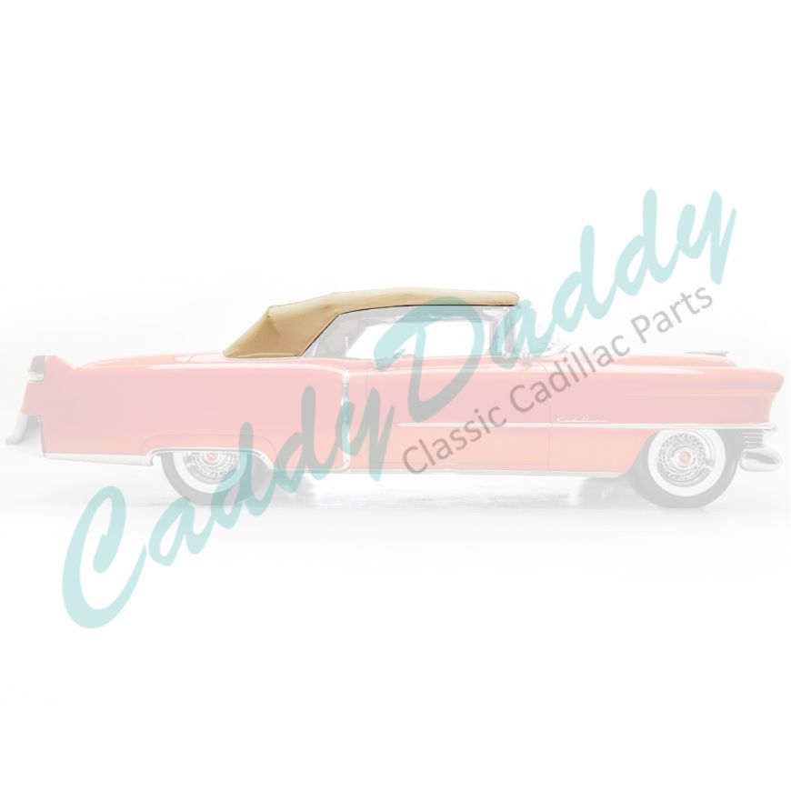 1954 1955 1956 Cadillac Convertible Stayfast Canvas Top With Plastic Curtain And Pads REPRODUCTION Free Shipping In The USA
